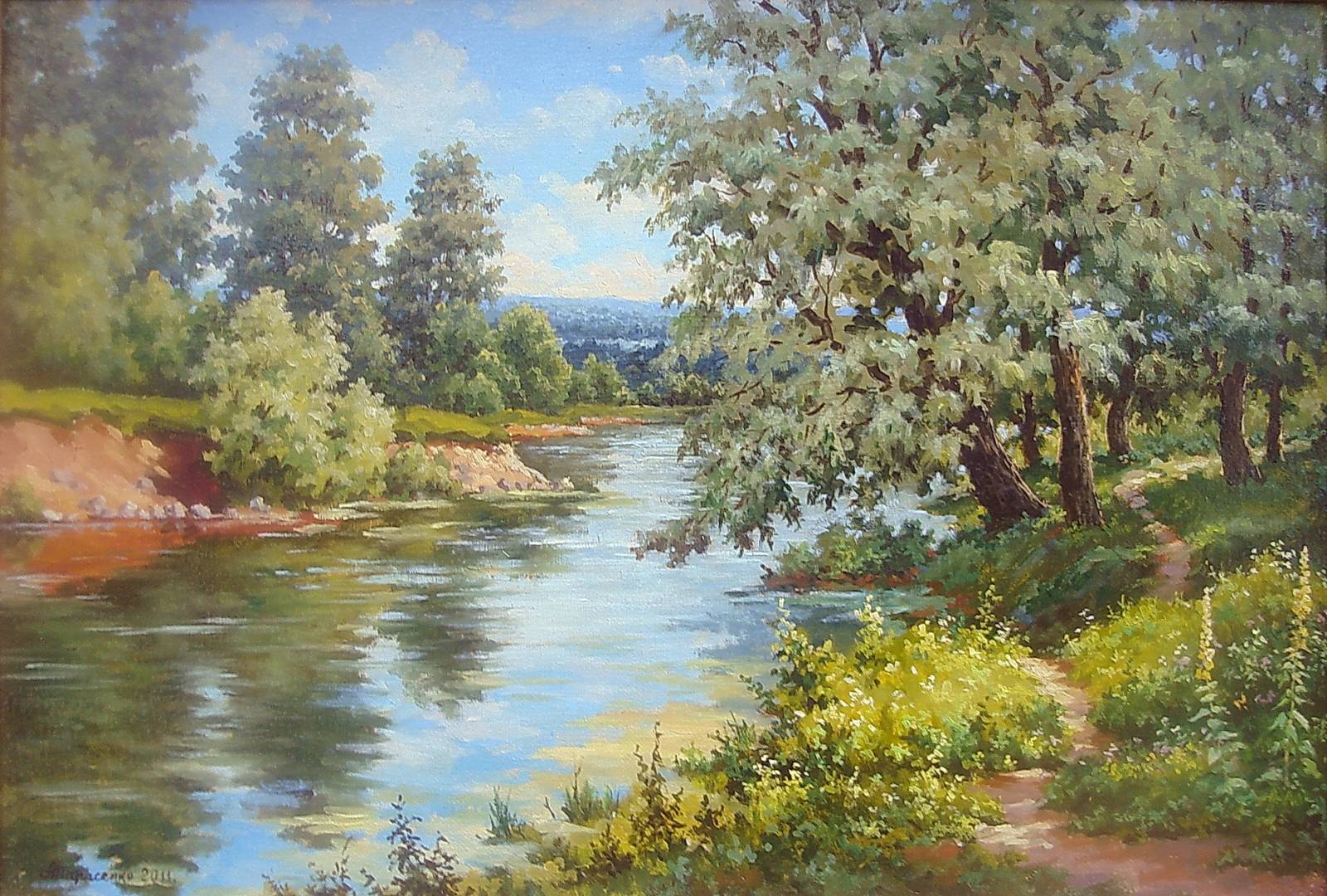 Алексей Тарасенко картина Лесная речка